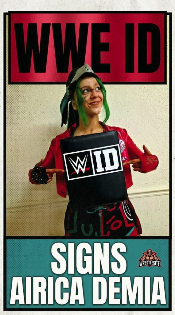 WWE ID Signs Airica Demia
