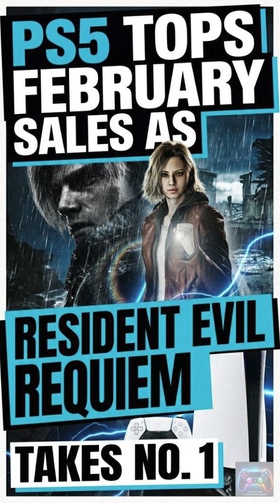 PS5 Tops February Sales as Resident Evil Requiem Takes No. 1