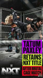 Tatum Paxley Retains NXT Title After Brutal Cage Match