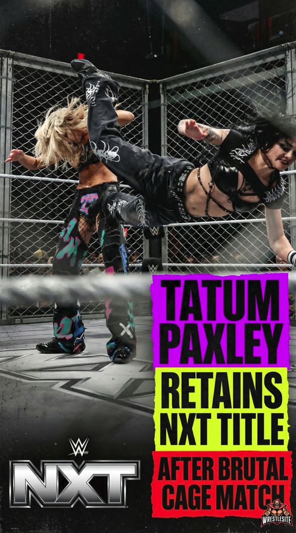 Tatum Paxley Retains NXT Title After Brutal Cage Match