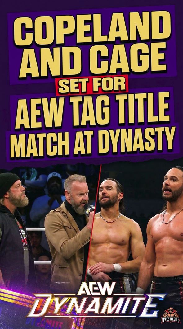 Copeland And Cage Set For AEW Tag Title Match At Dynasty