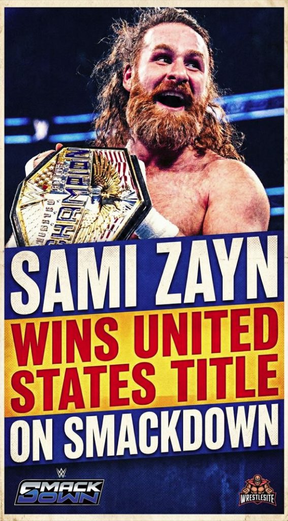 Sami Zayn Wins United States Title on SmackDown
