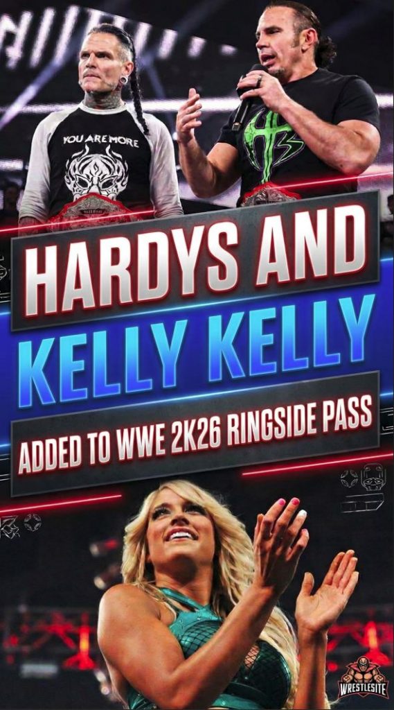 Hardys and Kelly Kelly Added to WWE 2K26 Ringside Pass