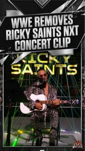 WWE Removes Ricky Saints NXT Concert Clip After Online Backlash