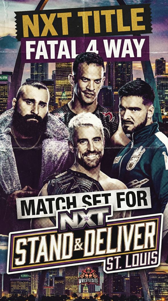 NXT Title Fatal 4 Way Match Set for Stand and Deliver