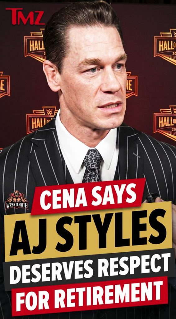 Cena Says AJ Styles Deserves Respect For Retirement