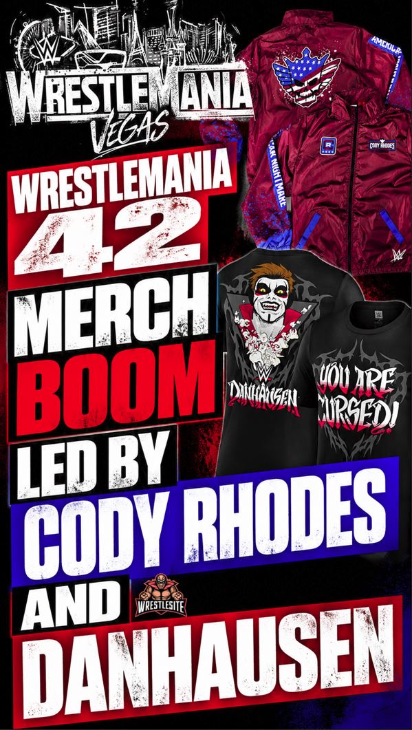 WrestleMania 42 Merch Boom Led By Cody Rhodes And Danhausen