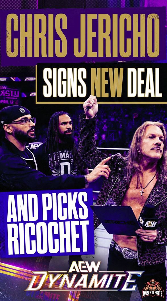 Chris Jericho Signs New Deal And Picks Ricochet