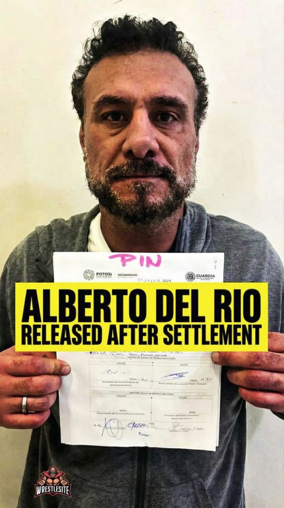 Alberto Del Rio Released After Settlement
