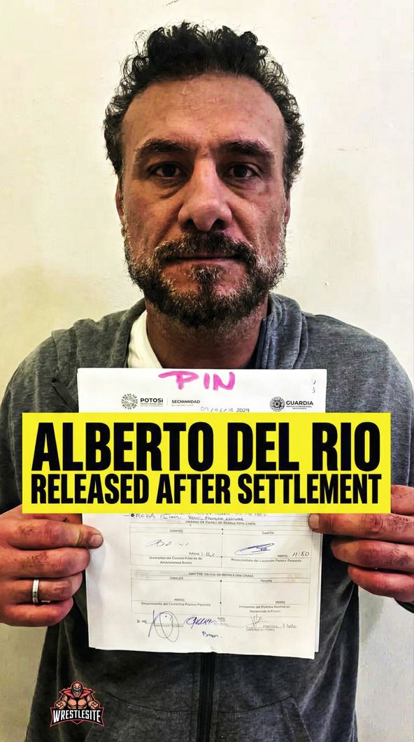 Alberto Del Rio Released After Settlement