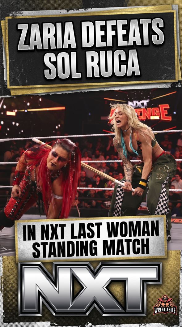 Zaria Defeats Sol Ruca in NXT Last Woman Standing Match