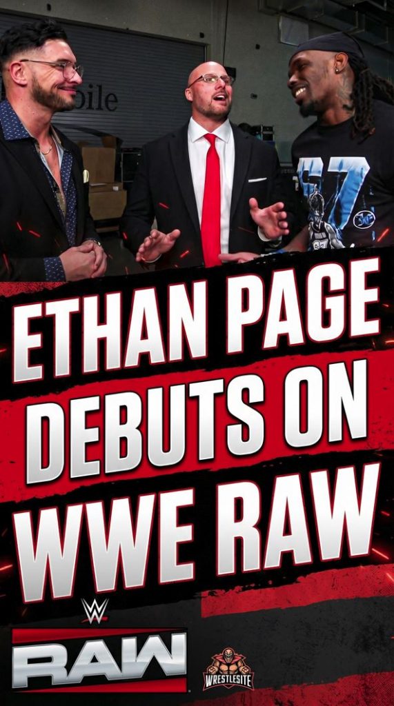 Ethan Page Debuts on WWE RAW