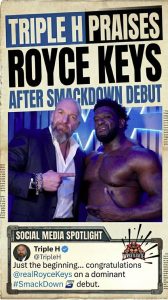 Triple H Praises Royce Keys After SmackDown Debut