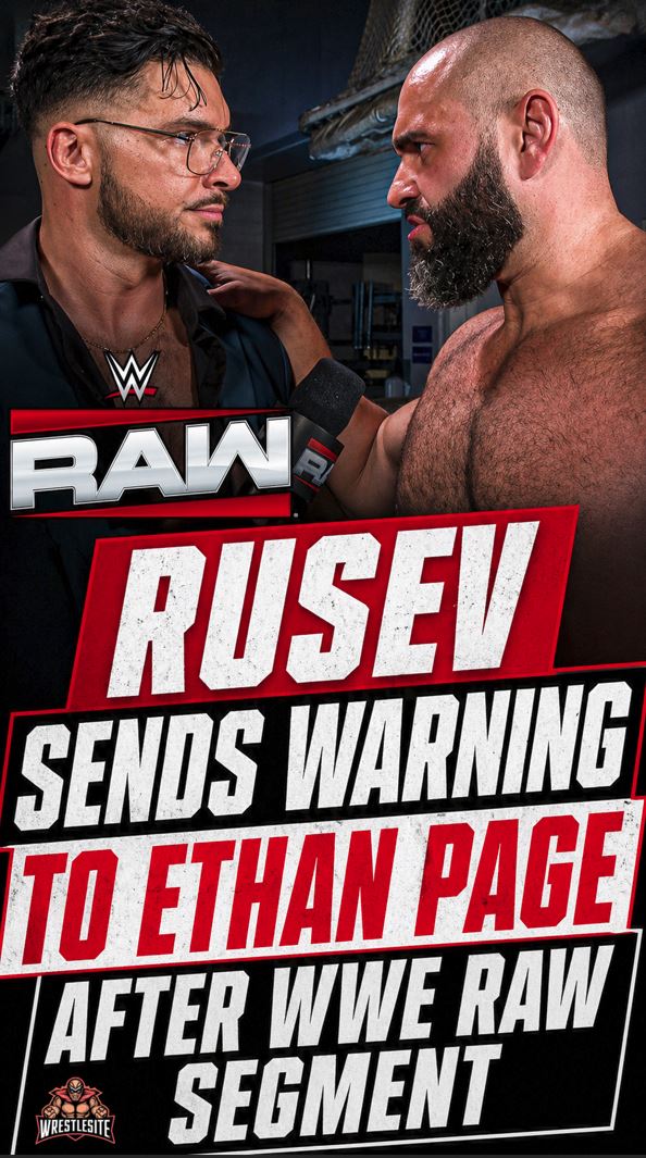 Rusev Sends Warning To Ethan Page After WWE Raw Segment