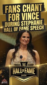 Fans Chant For Vince During Stephanie Hall Of Fame Speech