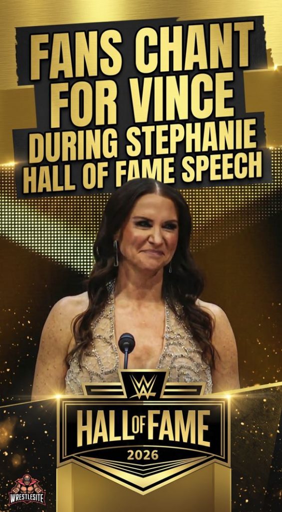 Fans Chant For Vince During Stephanie Hall Of Fame Speech