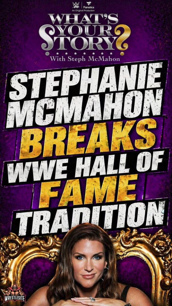 Stephanie McMahon Breaks WWE Hall of Fame Tradition