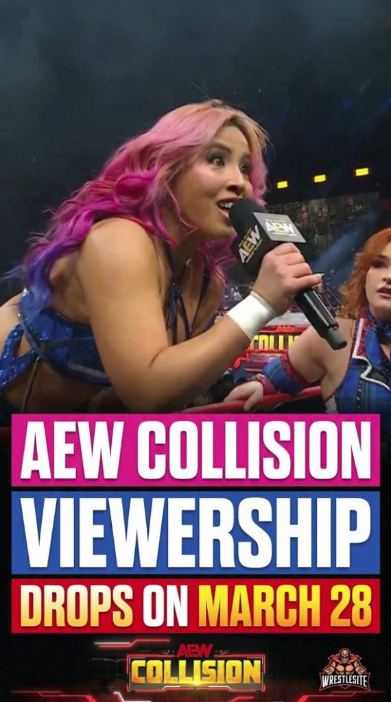 AEW Collision Viewership Drops on March 28