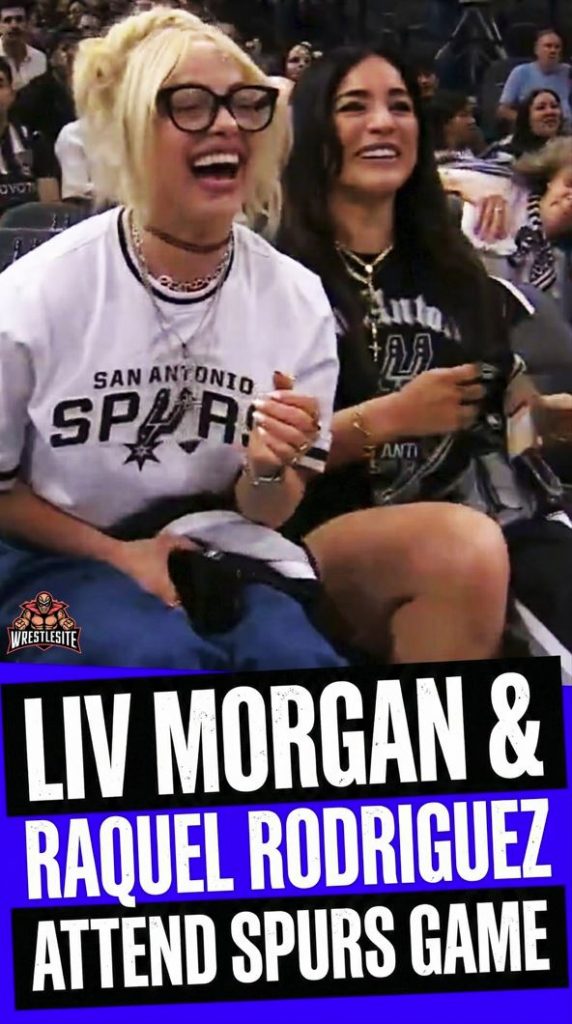 Liv Morgan And Raquel Rodriguez Attend Spurs Game