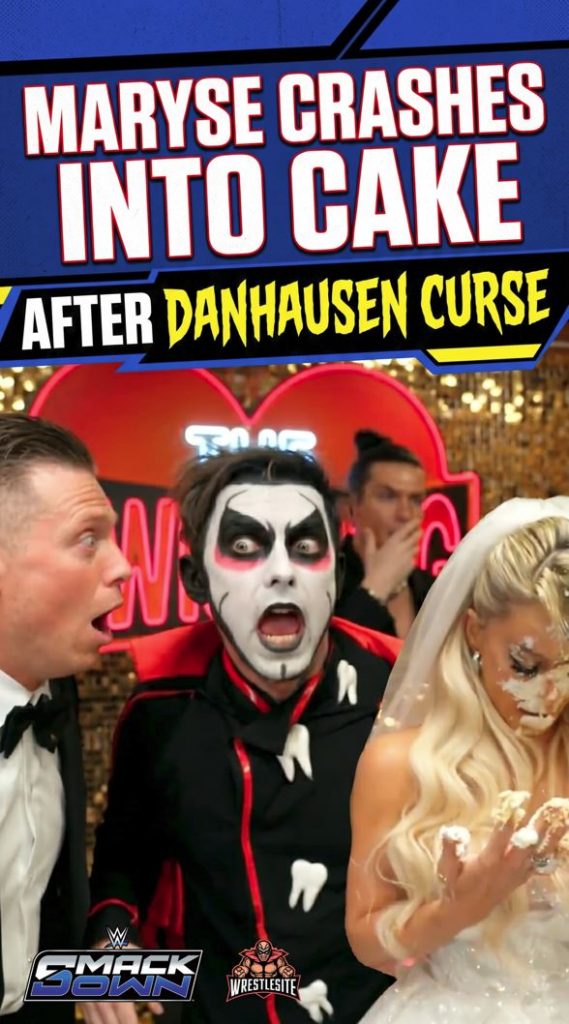 Maryse Crashes Into Cake After Danhausen Curse