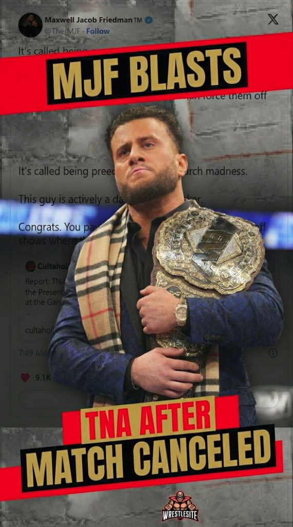 MJF Blasts TNA After Match Canceled