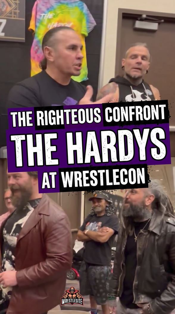 The Righteous Confront The Hardys At WrestleCon