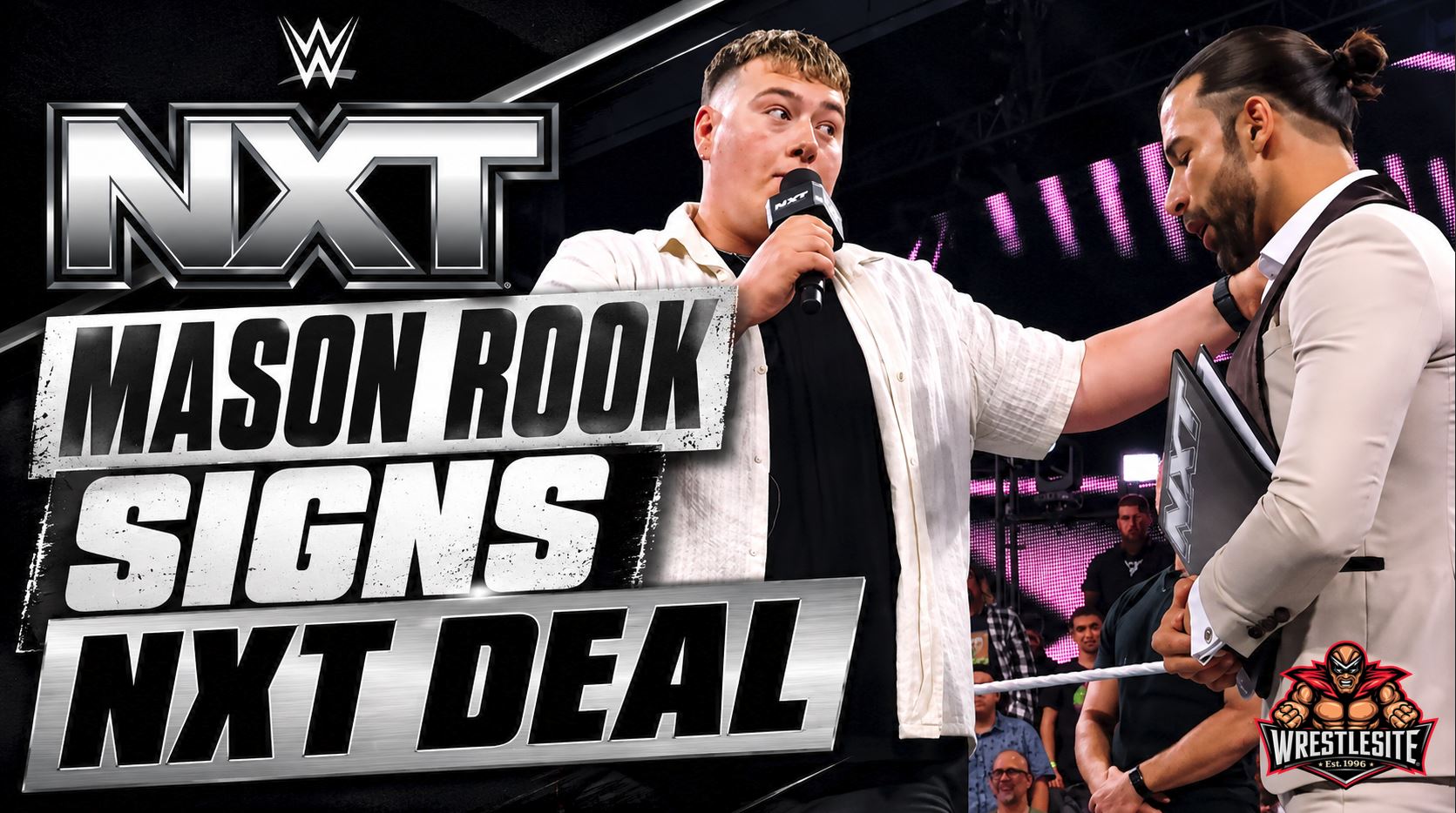 Mason Rook Render Mason Rook Signs NXT Contract After Wild Debut Statement - WrestleSite