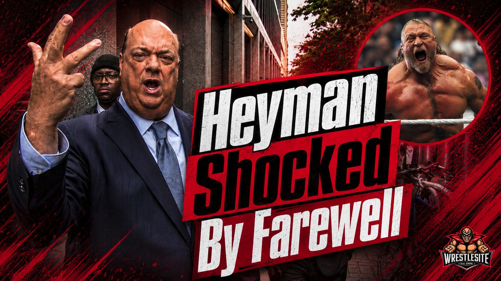 Paul Heyman Reacts To Brock Lesnar’s WWE Farewell 5 Paul Heyman reacting emotionally at ringside during Brock Lesnar’s WrestleMania 42 farewell moment