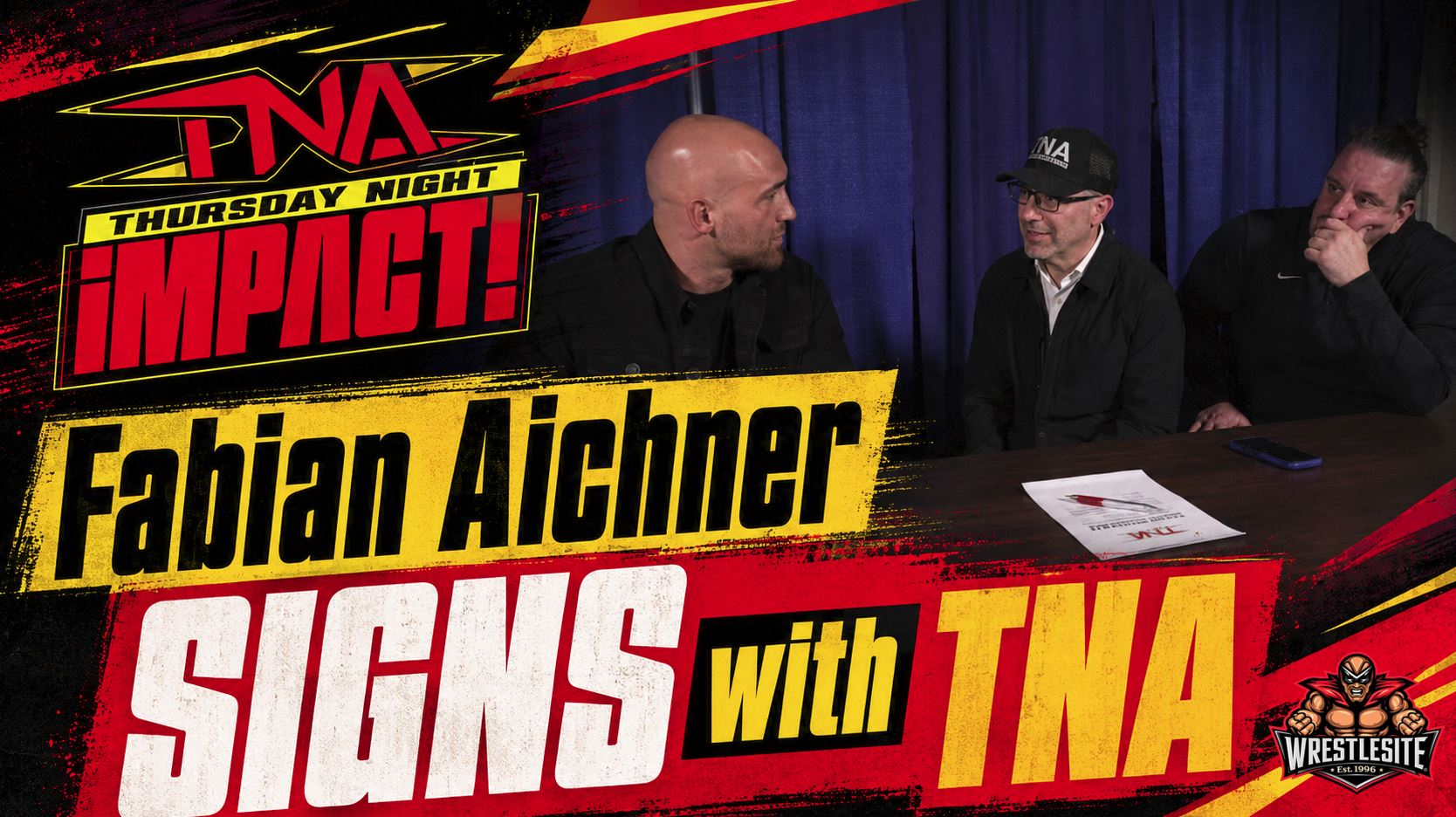 Fabian Aichner signs with TNA Wrestling after debut and calls the company his new home