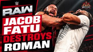 Jacob Fatu Destroys Roman Reigns And The Usos On Raw
