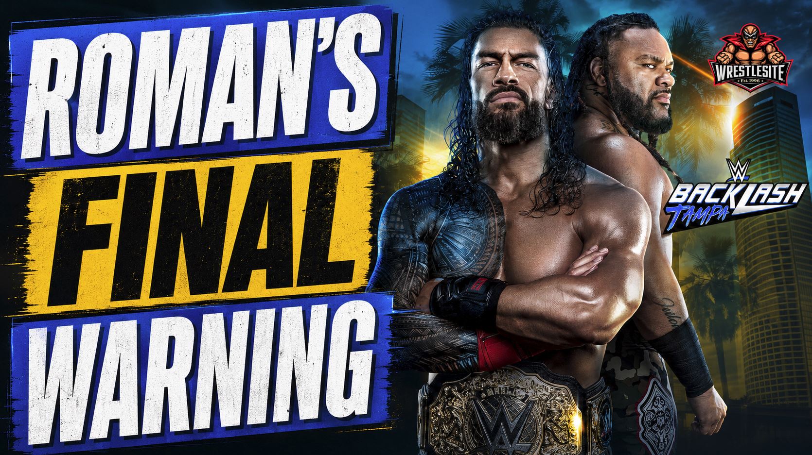 Roman Reigns Sends Final Message Before Backlash 5 Roman Reigns staring down Jacob Fatu ahead of their WWE Backlash World Heavyweight Championship showdown
