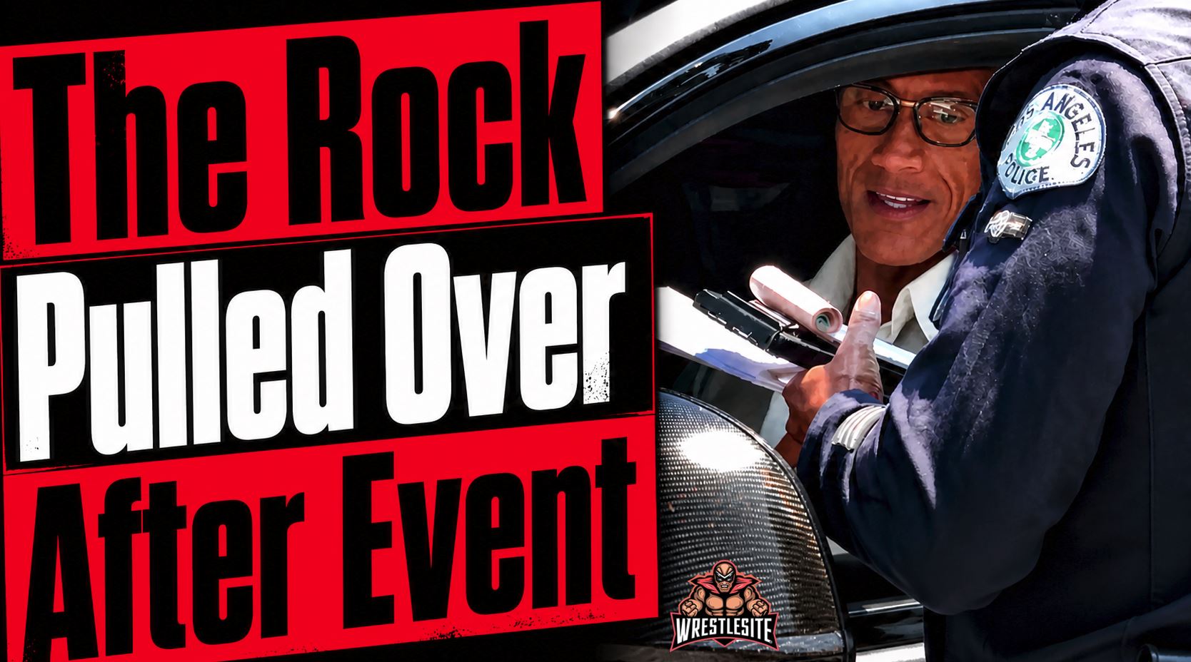The Rock Pulled Over After Event