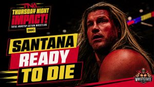 Mike Santana Sends Bloody Message 17 Mike Santana confronts Nic Nemeth before TNA Slammiversary World Championship fight on iMPACT