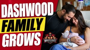 Tenille Dashwood and Mike Rallis hold newborn daughter Olivia Joy after welcoming second child