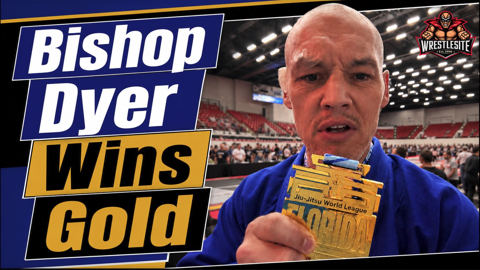 Bishop Dyer celebrates jiu-jitsu gold medal win after competing at Jiu Jitsu World League Florida XII