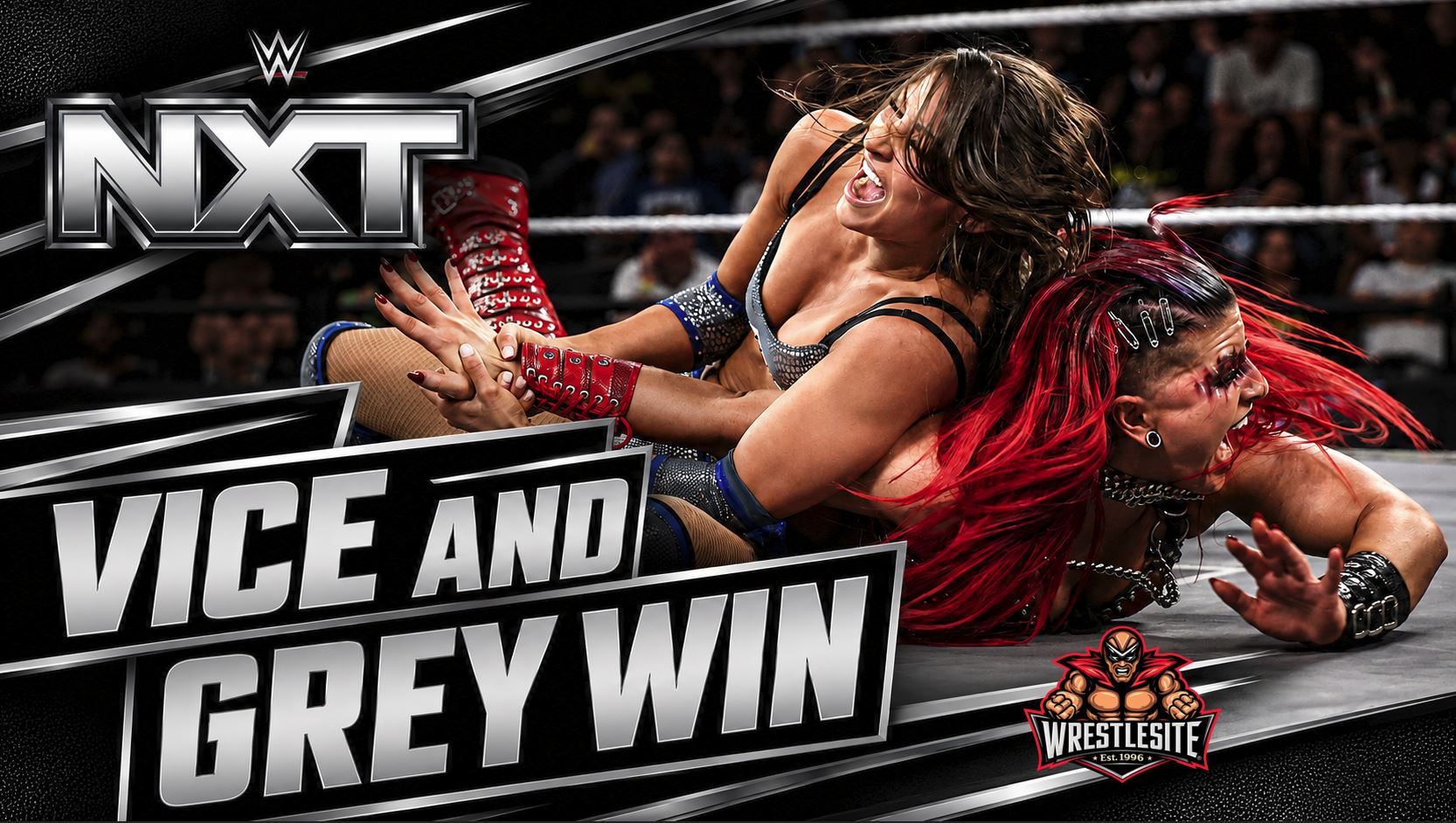 Lola Vice and Kendal Grey celebrate WWE NXT tag win over Zaria and Kelani Jordan