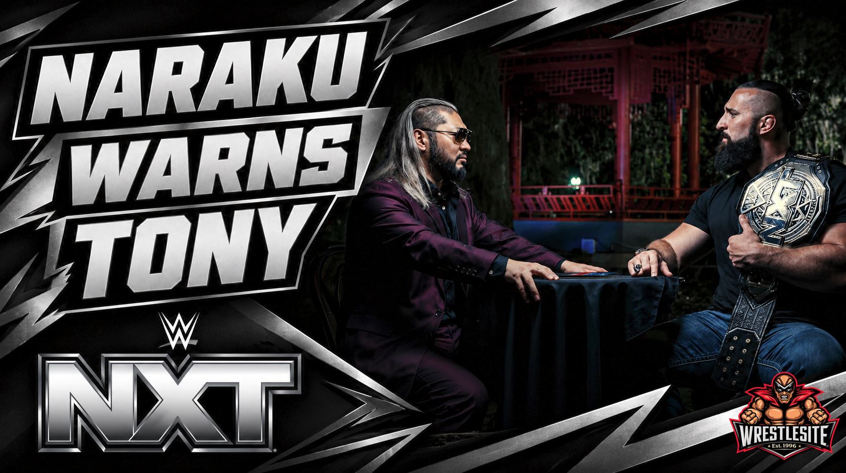Naraku Warns Tony D’Angelo On NXT 5 Naraku confronts Tony D’Angelo on WWE NXT and warns him that evil is coming