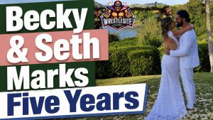 Becky Lynch and Seth Rollins celebrate five-year wedding anniversary with beachfront ceremony photos