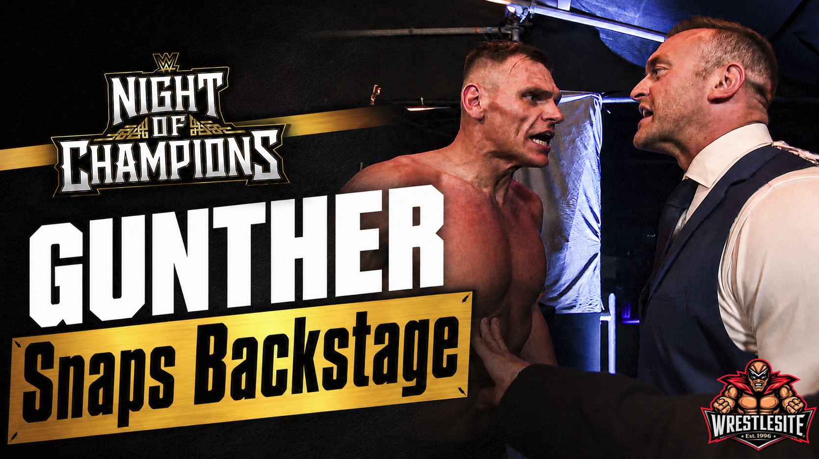 GUNTHER confronts Nick Aldis after WWE Night of Champions loss as Sami Zayn becomes champion
