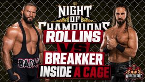 Seth Rollins vs. Bron Breakker Steel Cage Match Set