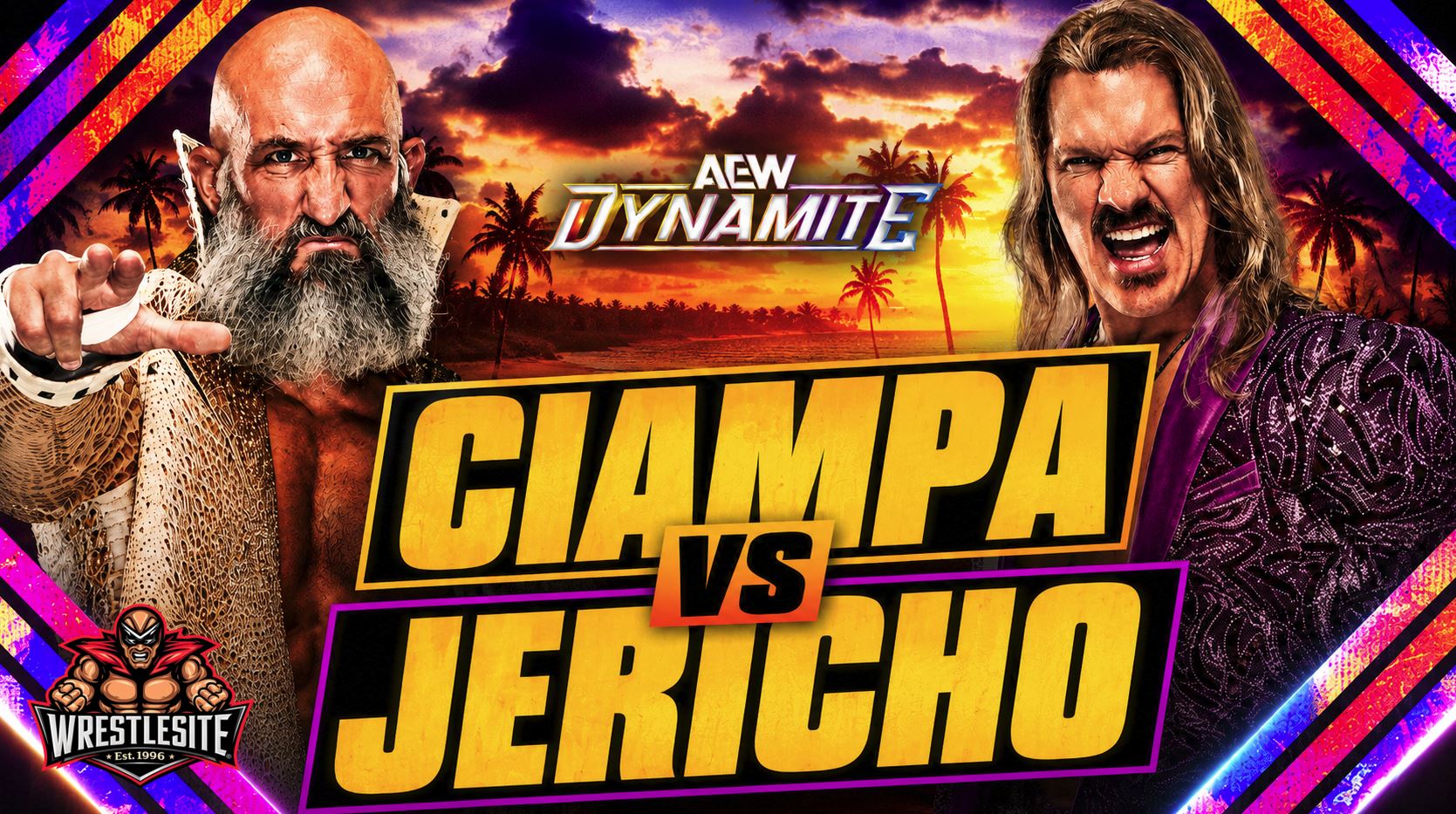 Tommaso Ciampa vs. Chris Jericho Set for AEW Beach Break 5 Tommaso Ciampa confronts Chris Jericho before their AEW Dynamite Beach Break match in Clearwater