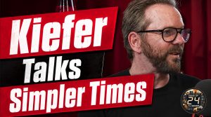 Kiefer Sutherland Reflects On Simpler Times 19 Kiefer Sutherland reflects on childhood freedom and cell phones while discussing Simpler Times from Grace