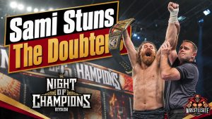 Sami Zayn Silences Title Doubters 17 Sami Zayn celebrates Undisputed WWE Championship win after defeating Cody Rhodes and GUNTHER at Night of Champions