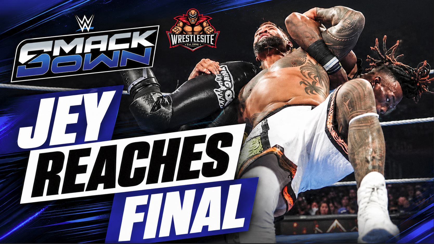 Jey Uso Reaches King Of The Ring Final 5 Jey Uso celebrates after defeating Je’Von Evans on WWE SmackDown to reach King of the Ring final