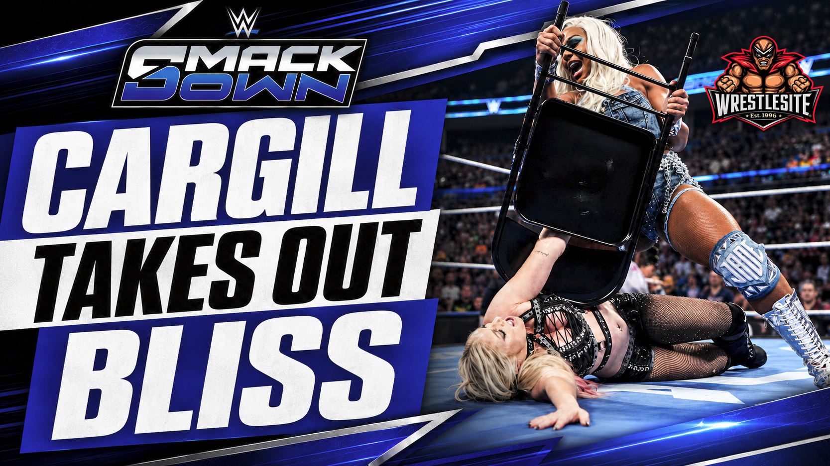 Jade Cargill crushes Alexa Bliss’s arm inside a steel chair after their WWE SmackDown match