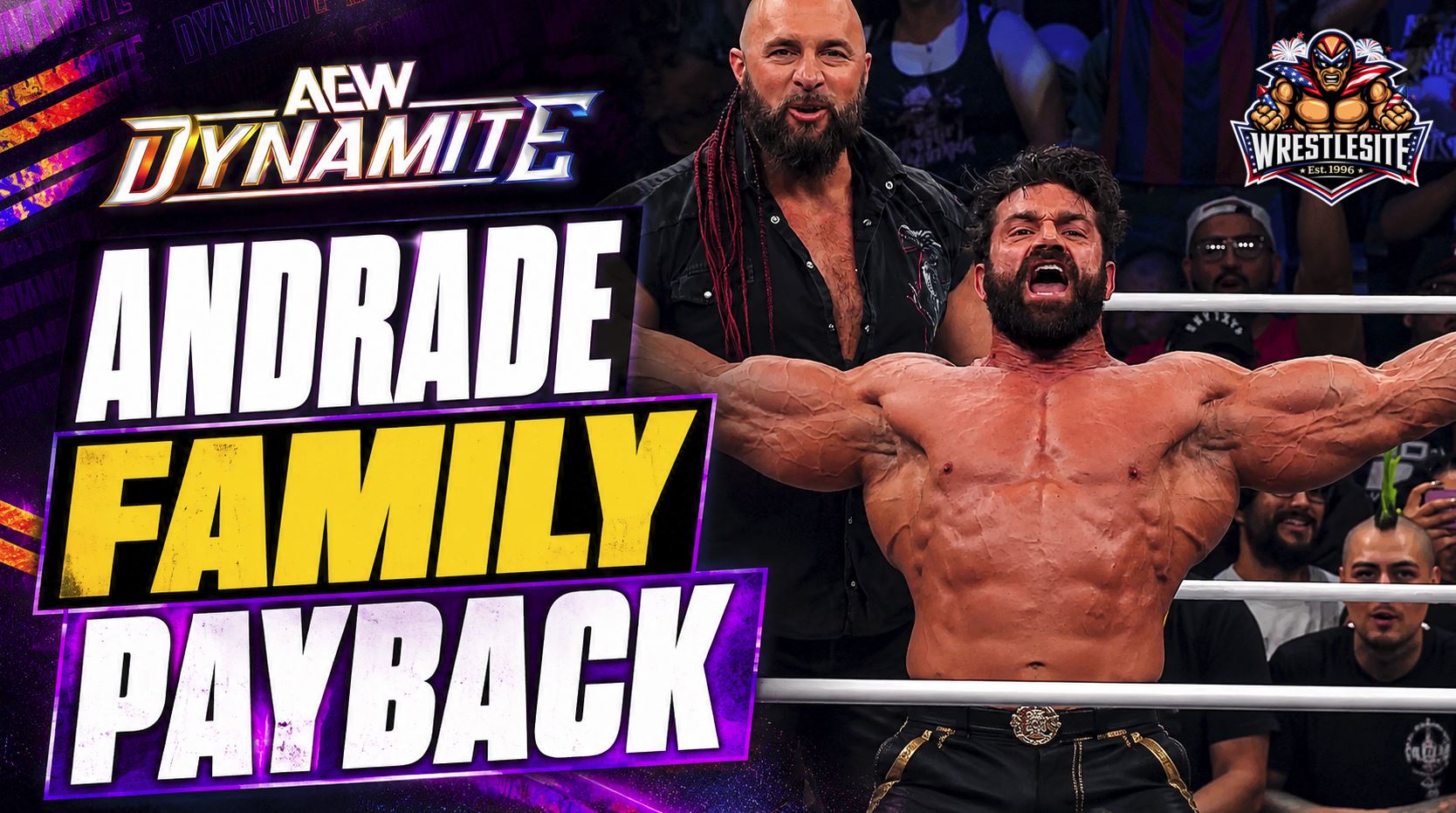 Andrade Attacked By Don Callis Family 5 Brian Cage spikes Andrade El Idolo with Drill Claw during AEW Dynamite attack in San Diego