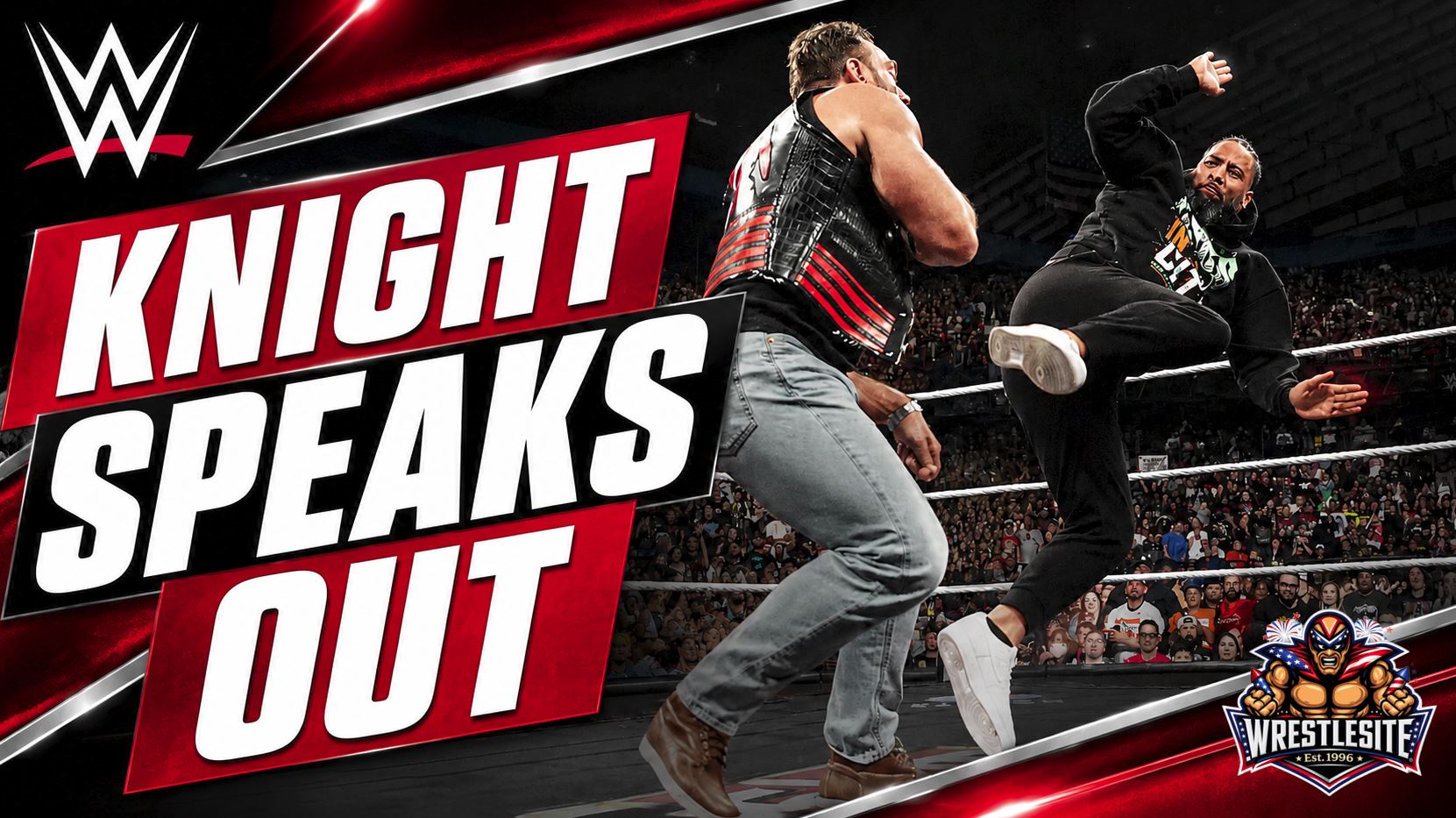 LA Knight confronts Seth Rollins on WWE Raw before Jimmy Uso attacks during SummerSlam tension