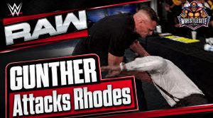 GUNTHER Destroys Cody Rhodes On Raw 19 GUNTHER attacks Cody Rhodes on WWE Raw before warning Sami Zayn about the WWE Championship