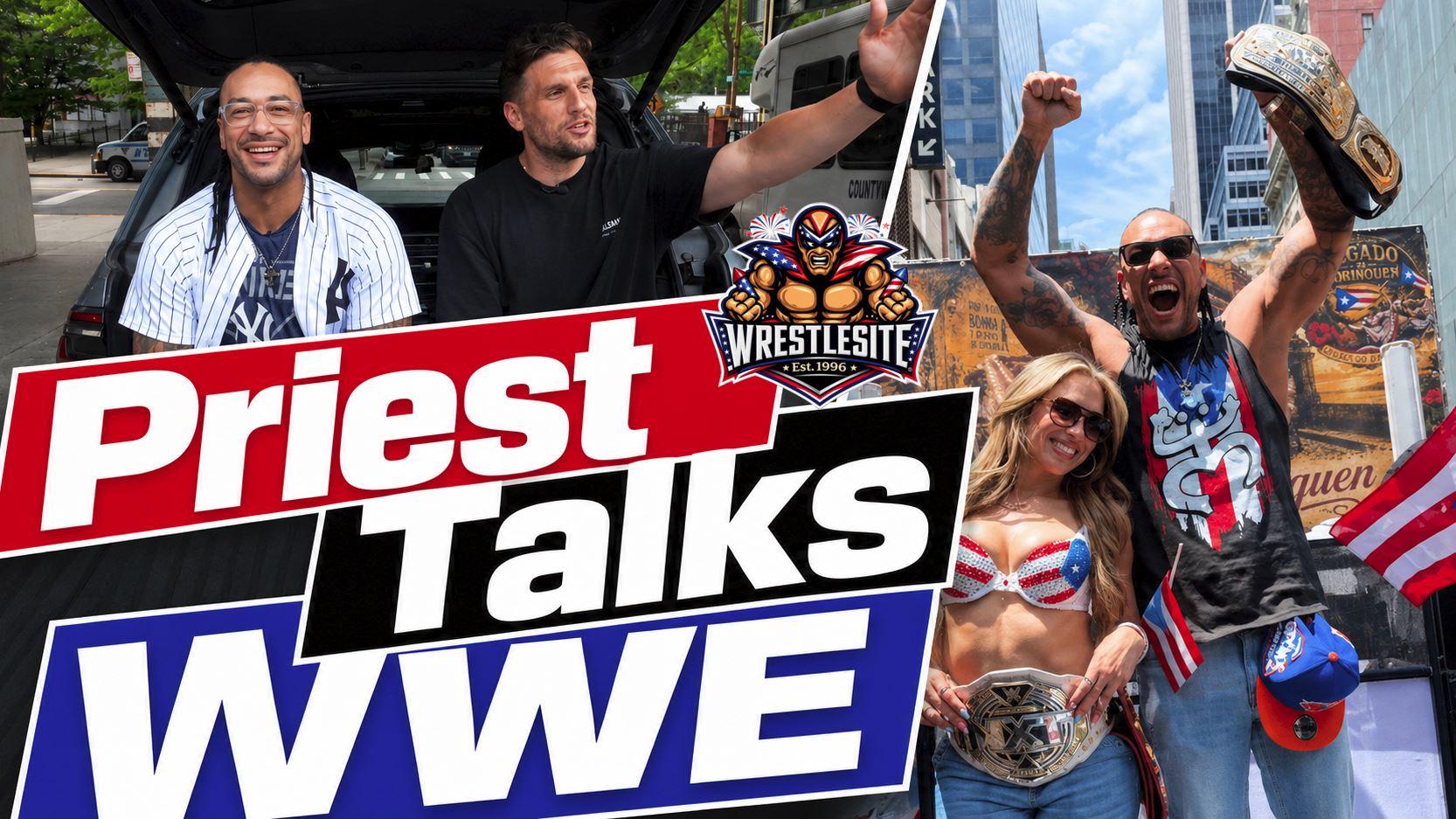 Damian Priest Talks WWE Future 5 Damian Priest discusses WWE, Puerto Rican roots, Madison Square Garden, and wrestling future during Bronx podcast appearance
