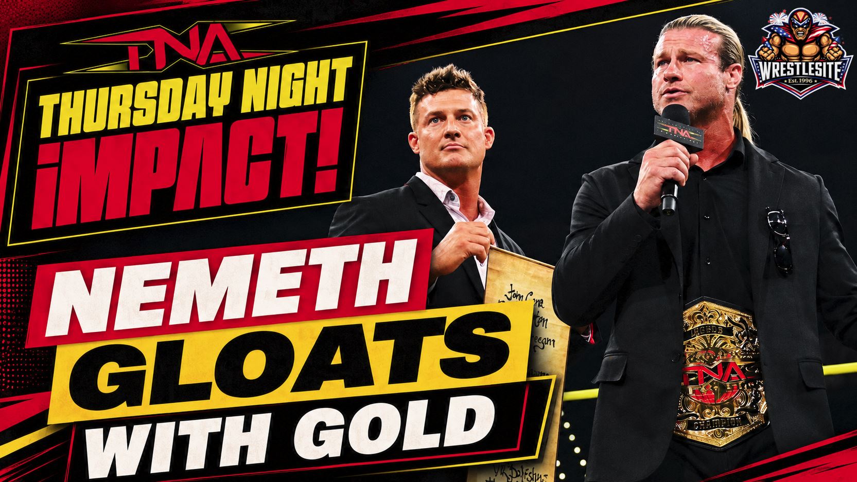 Nic Nemeth Flaunts TNA World Title 5 Nic Nemeth celebrates TNA World Championship win on Impact while Ryan Nemeth praises his career victories